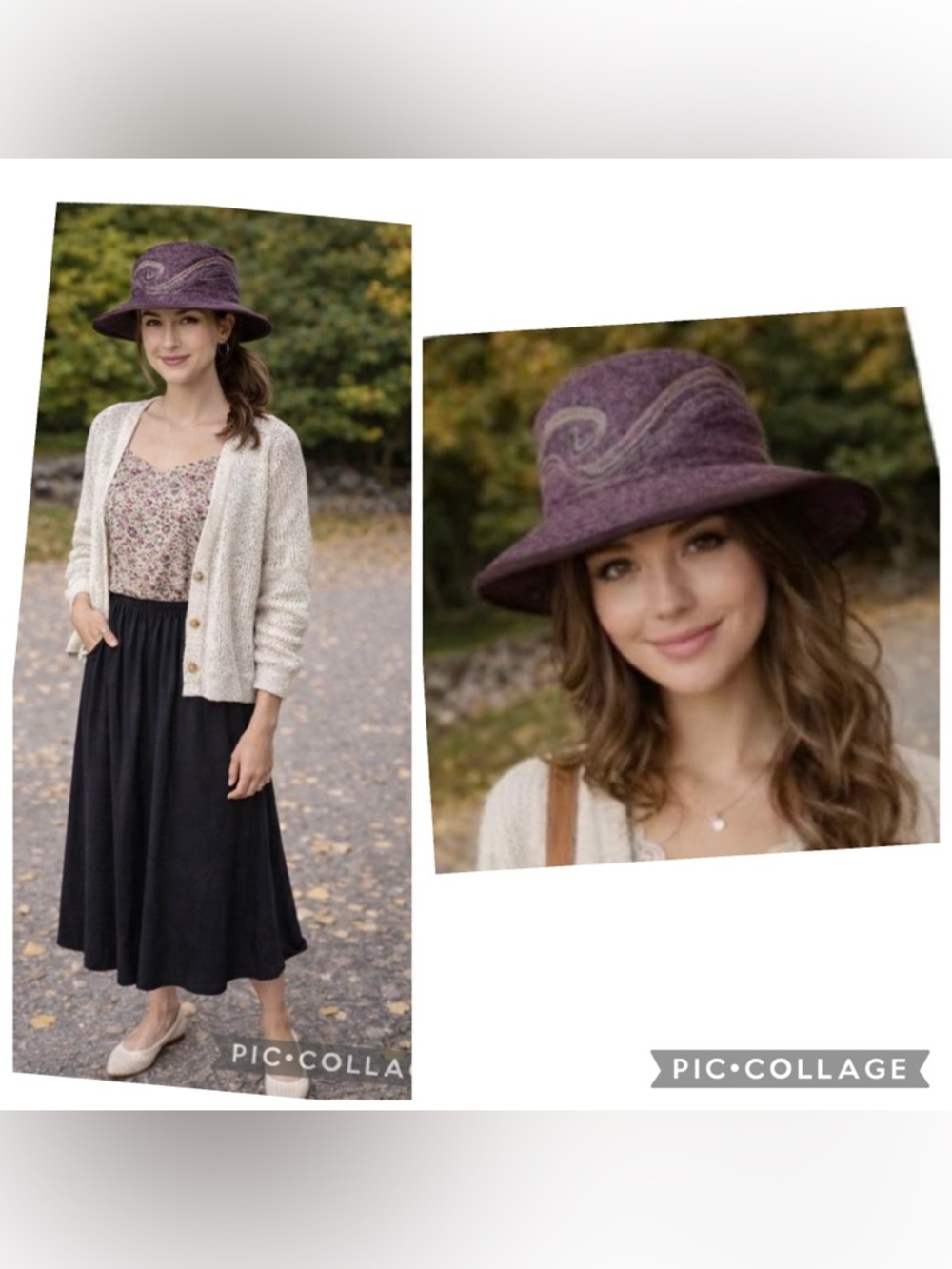 SCOTLAND HANDMADE TULLOCH DESIGNS EMBROIDERED WOOL VELVET HAT